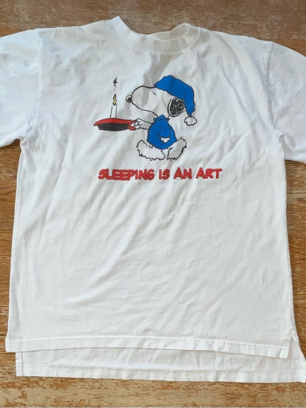 Snoopy Sleeping is an Art T-Shirt Size Large/XL Ladies